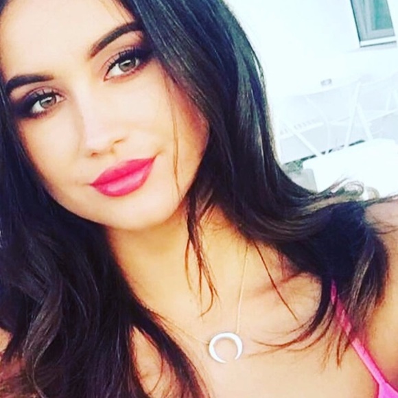 Stella & Dot | Retired Dainty Silver + Gold Half Moon Luna Pendant Necklace - Picture 12 of 12